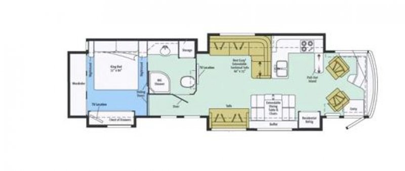 2013 WINNEBAGO RV TOUR 42GD Floorplan