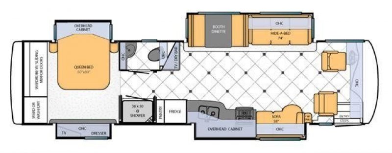 2014 NEWMAR VENTANA 3634 Floorplan