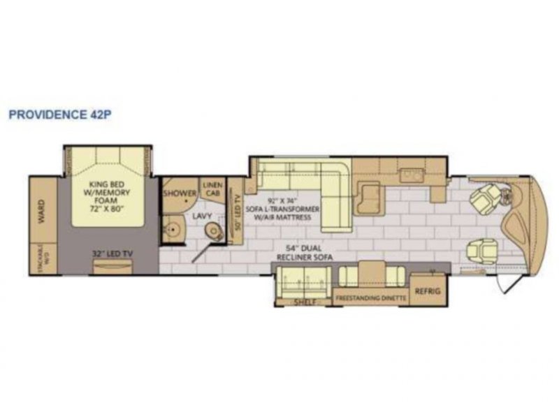 2015 FLEETWOOD PROVIDENCE 42P Floorplan