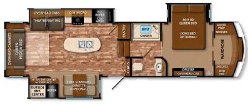 2015 GRAND DESIGN REFLECTION 317RST Floorplan