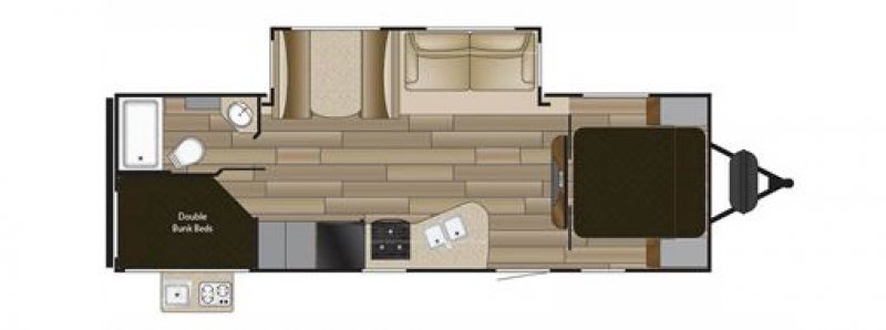 2016 CRUISER RV SHADOW CRUISER 279DBS Floorplan