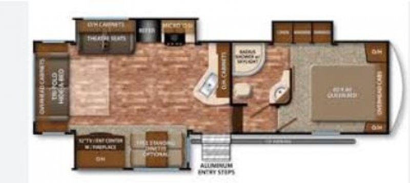 2016 GRAND DESIGN REFLECTION 27RL Floorplan