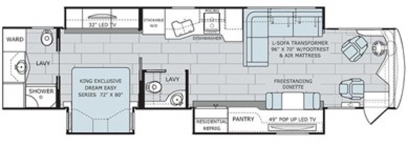 2017 HOLIDAY RAMBLER ENDEVOR 40E Floorplan