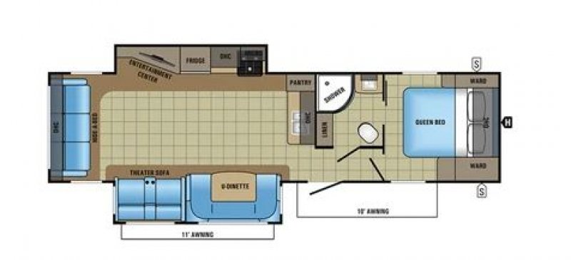 2017 JAYCO WHITE HAWK 31RLKS Floorplan