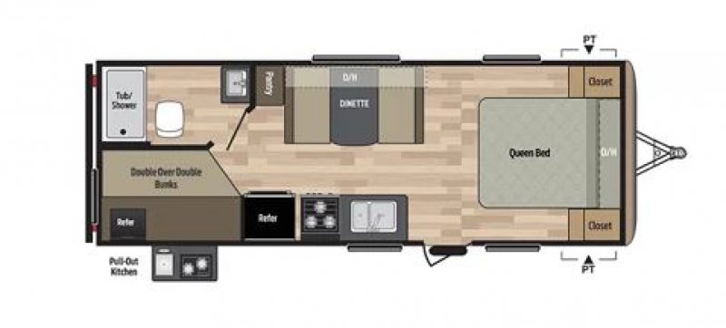 2017 KEYSTONE SPRINGDALE 220BHWE Floorplan