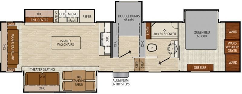 2018 COACHMEN CHAPARRAL 360IBL Floorplan