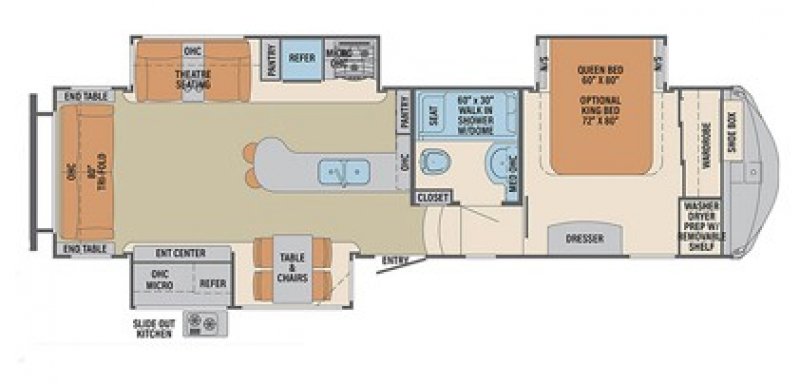2018 PALOMINO RV COLUMBUS 298RL Floorplan