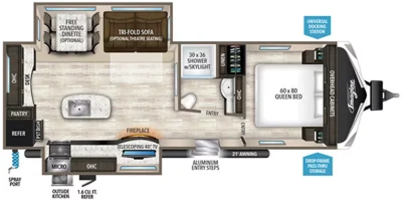 2018 GRAND DESIGN IMAGINE 2670 Floorplan