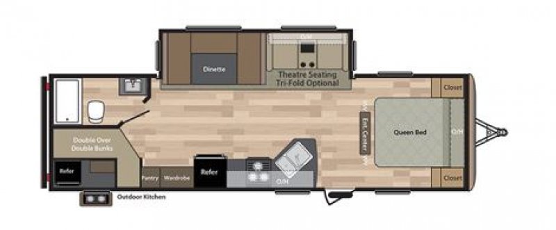 2018 KEYSTONE RV SPRINGDALE 270SBH Floorplan