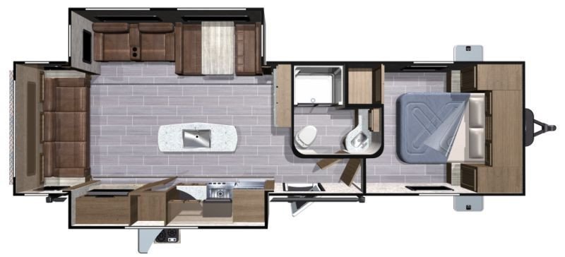 2019 HIGHLAND RIDGE RV OPEN RANGE 275RLS Floorplan