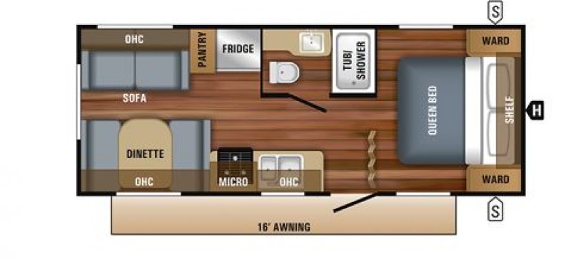 2020 JAYCO JAYFLIGHT 212QBW ROCKY MOUNTAIN EDITION Floorplan