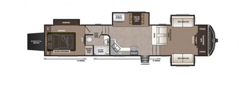 2019 KEYSTONE RV MONTANA 380TH Floorplan