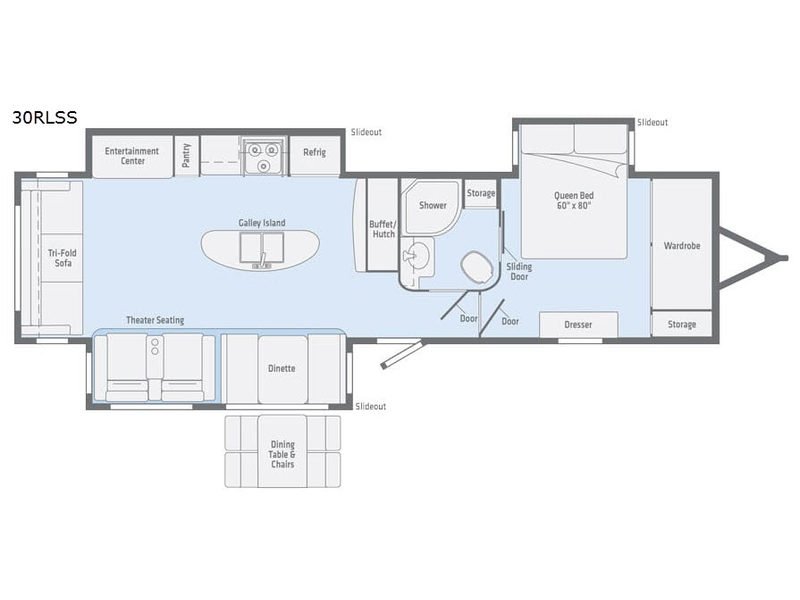 2019 WINNEBAGO RV MINNIE PLUS 30RLSS Floorplan