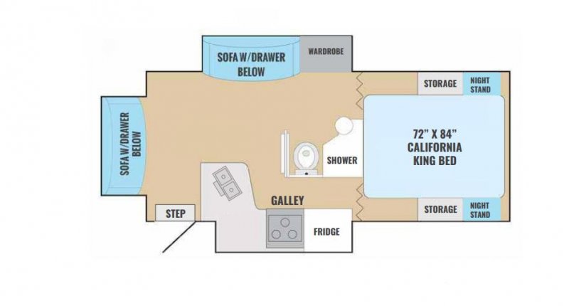 2020 ADVENTURER MFG. EAGLE CAP 1200 Floorplan