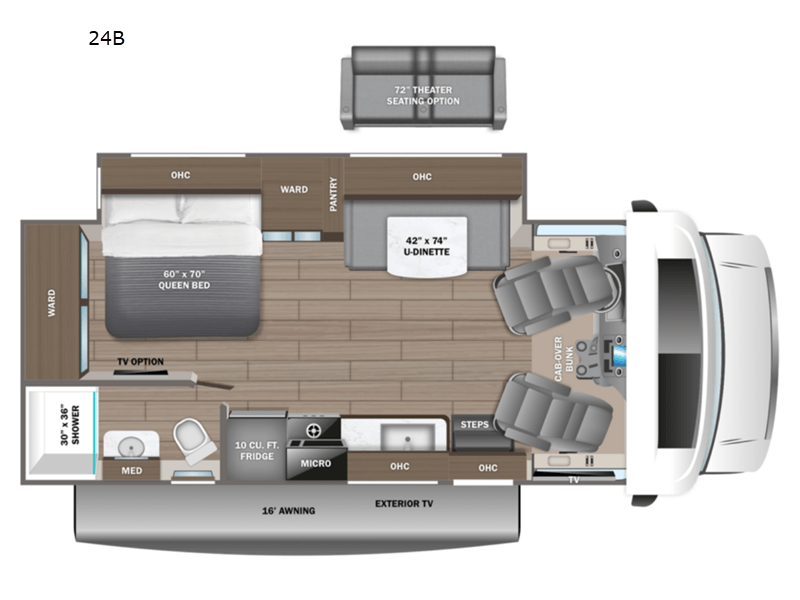 2020 ENTEGRA ODYSSEY 24B Floorplan