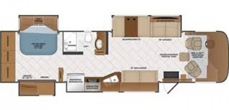 2020 FLEETWOOD PACE ARROW 35QS Floorplan