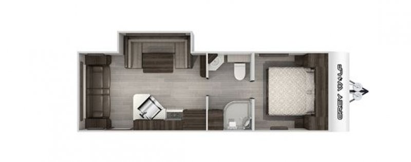 2020 FOREST RIVER GREY WOLF 23MK Floorplan