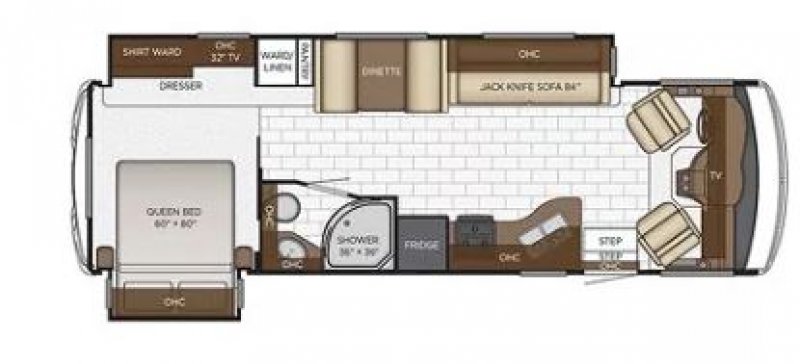 2020 NEWMAR BAY STAR 3008 Floorplan