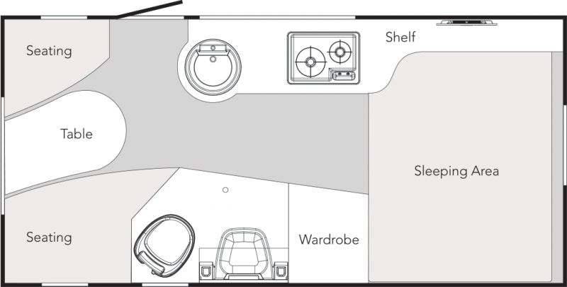 2020 NUCAMP TAB 400 Floorplan