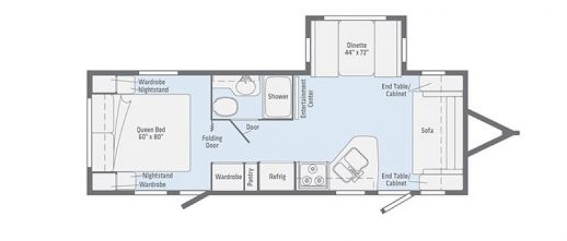2020 WINNEBAGO RV MICRO MINNIE 2500FL Floorplan