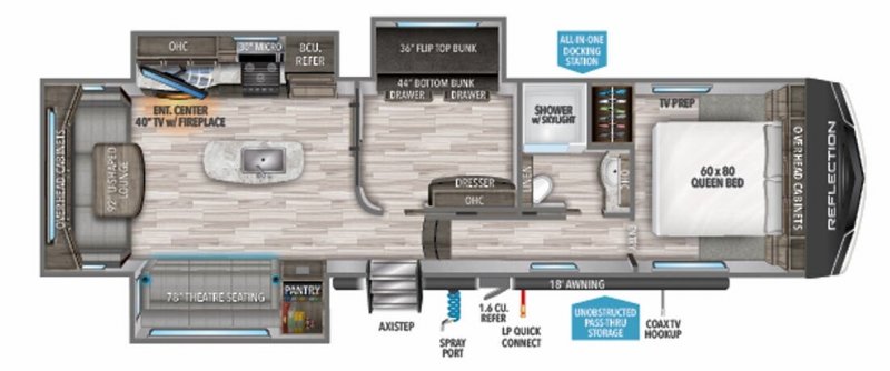 2021 GRAND DESIGN REFLECTION 31MB Floorplan