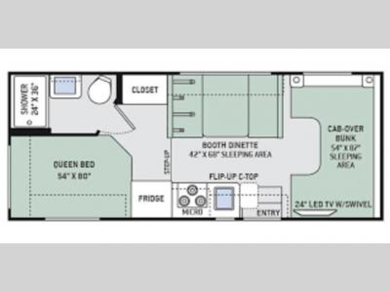 2021 ADVENTURER MFG ADVENTURER 23RB Floorplan