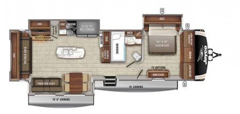2021 JAYCO EAGLE 330RSTS Floorplan