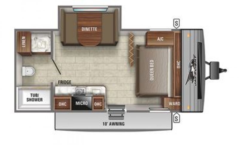 2021 JAYCO JAYFLIGHT 183RB Floorplan