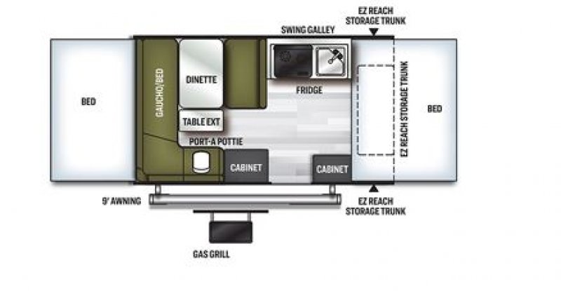 2021 ROCKWOOD ESP 1910 Floorplan