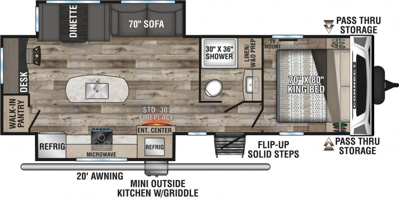 2022 KZ-RV CONNECT 292RDK Floorplan