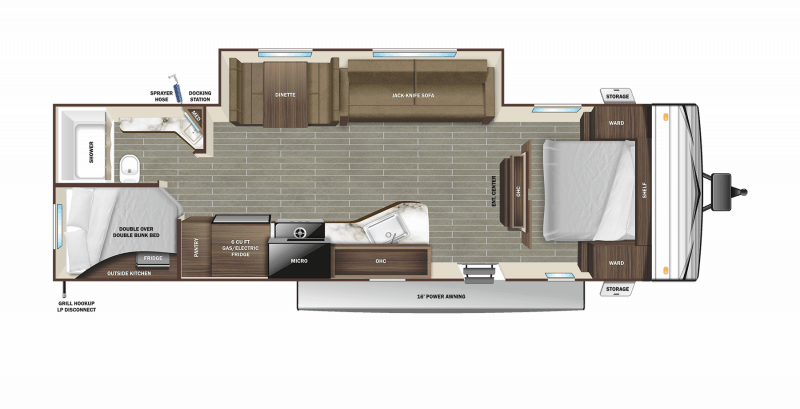2022 STARCRAFT AUTUMN RIDGE 26BH Floorplan