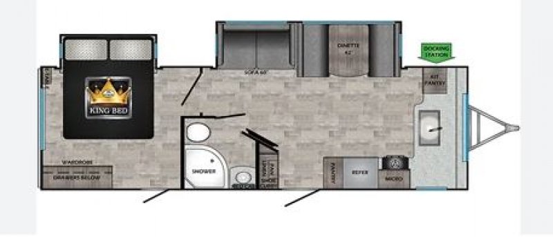 2022 CROSSROADS RV SUNSET TRAIL 269FK Floorplan