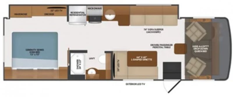 2022 FLEETWOOD FLAIR 29M Floorplan