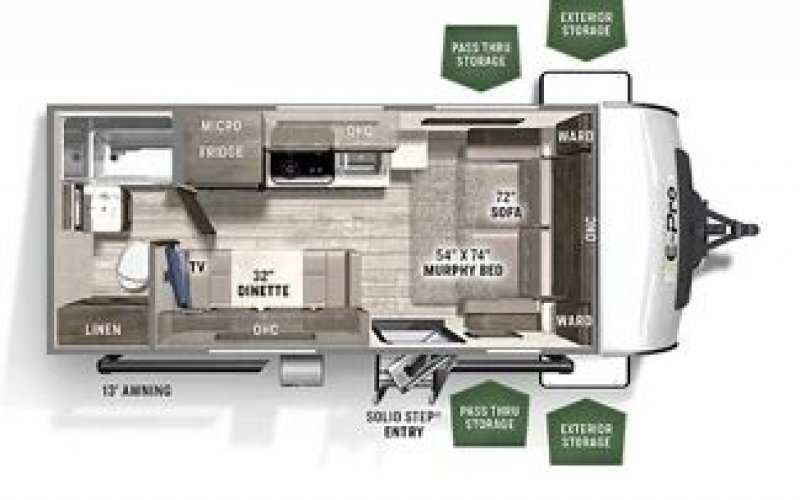 2022 FOREST RIVER E PRO 19FDS Floorplan
