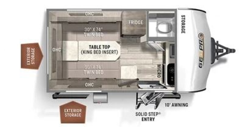2022 FOREST RIVER GEO PRO 15TB Floorplan