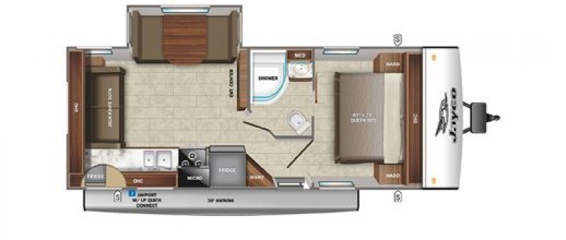 2022 JAYCO JAY FEATHER 24RL Floorplan