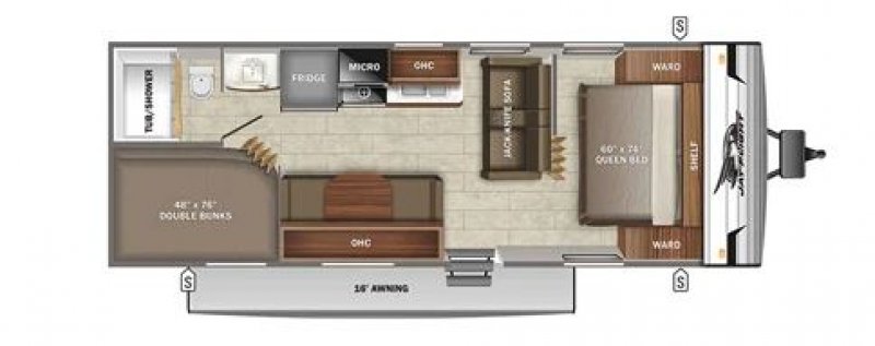 2022 JAYCO JAY FLIGHT 264SLX Floorplan