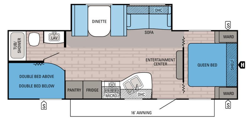 2022 JAYCO JAYFLIGHT 267BHSW Floorplan