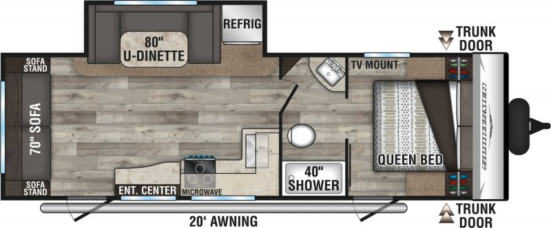 2022 KZ-RV SPORTSMEN 251RSSE Floorplan