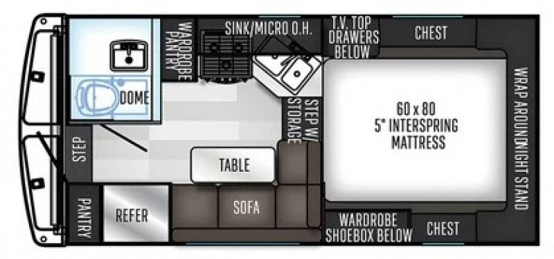 2022 PALOMINO RV BACKPACK HS-2901 Floorplan