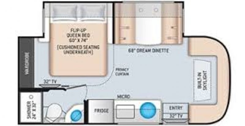 2022 THOR MOTOR COACH COMPASS 23TW Floorplan