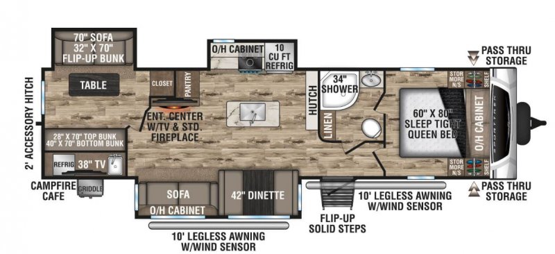 2022 VENTURE SPORTTREK 327VIK Floorplan