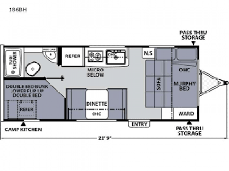 2023 COACHMEN APEX 186BH Floorplan