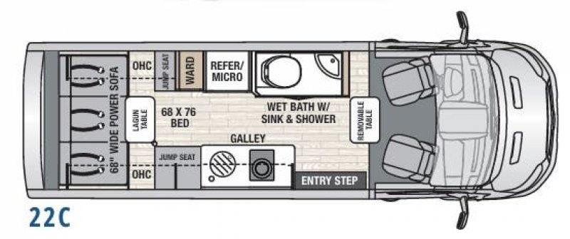 2023 COACHMAN BEYOND 22C Floorplan