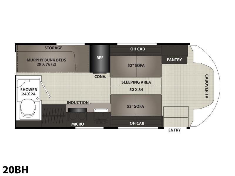2023 COACHMEN CROSSTRAIL 20BH Floorplan