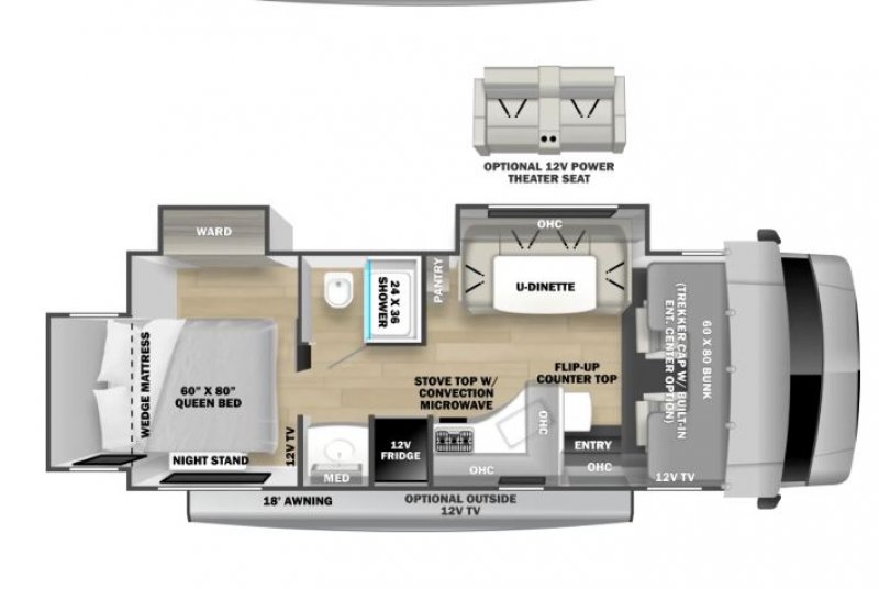 2023 FOREST RIVER FORESTER 2501TS Floorplan