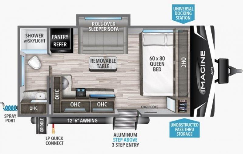 2023 GRAND DESIGN IMAGINE 16ML Floorplan