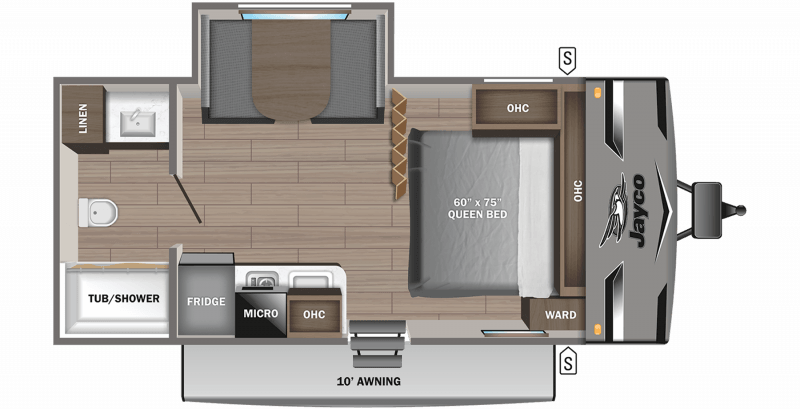 2023 JAYCO JAY FLIGHT SLX 183RB Floorplan