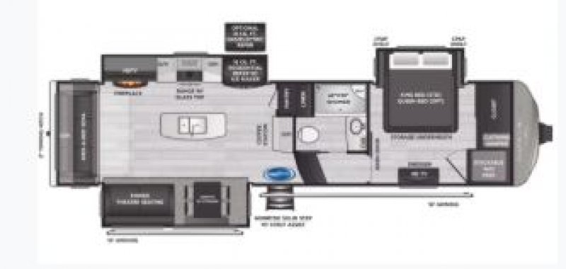 2023 KEYSTONE RV MONTANA 3121RL Floorplan