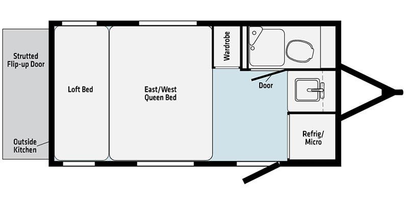 2023 WINNEBAGO RV HIKE 1316FB Floorplan